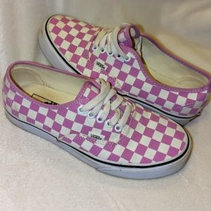 Van's Pink Checkered Sneakers